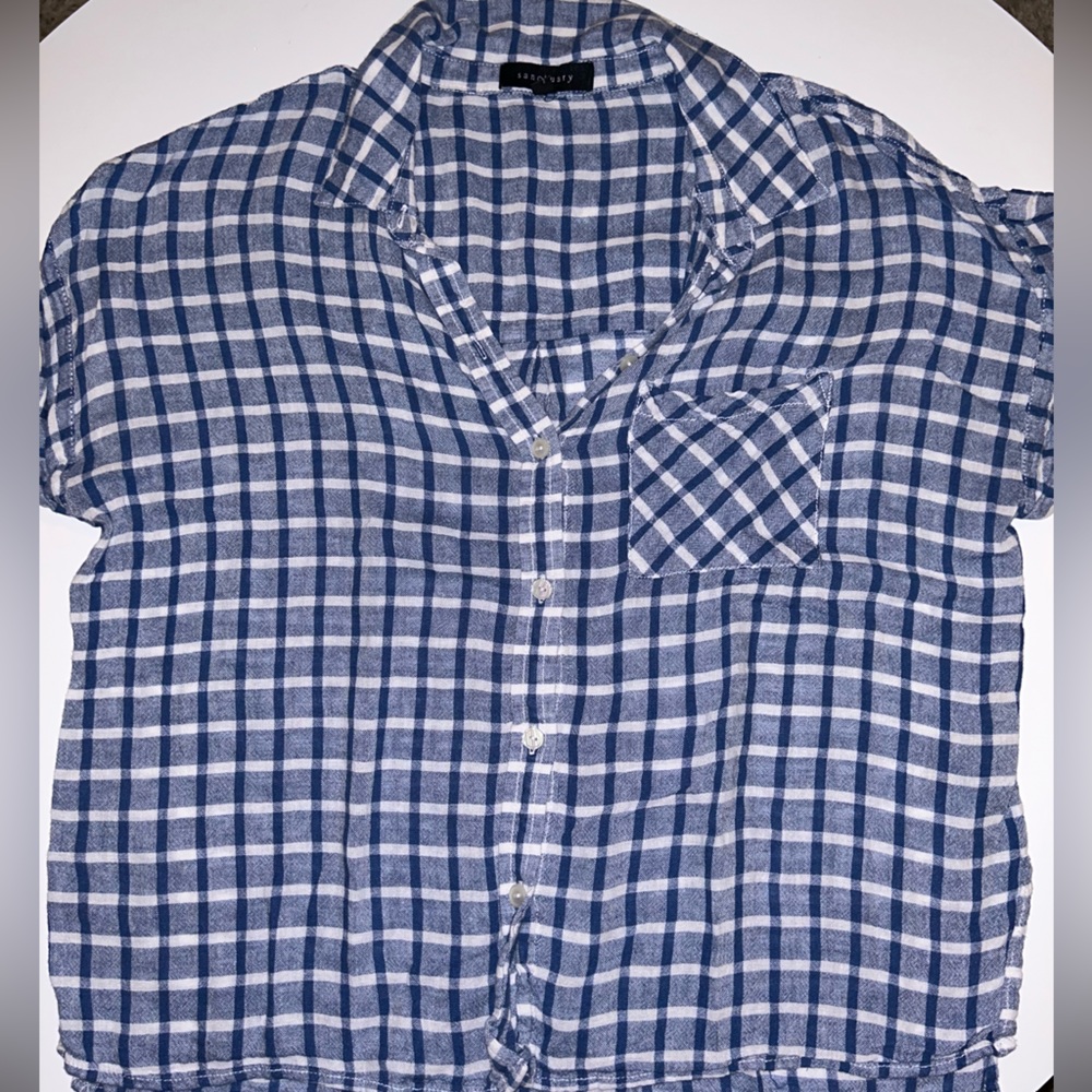 Sanctuary button up plaid shirt. Used but in good condition.